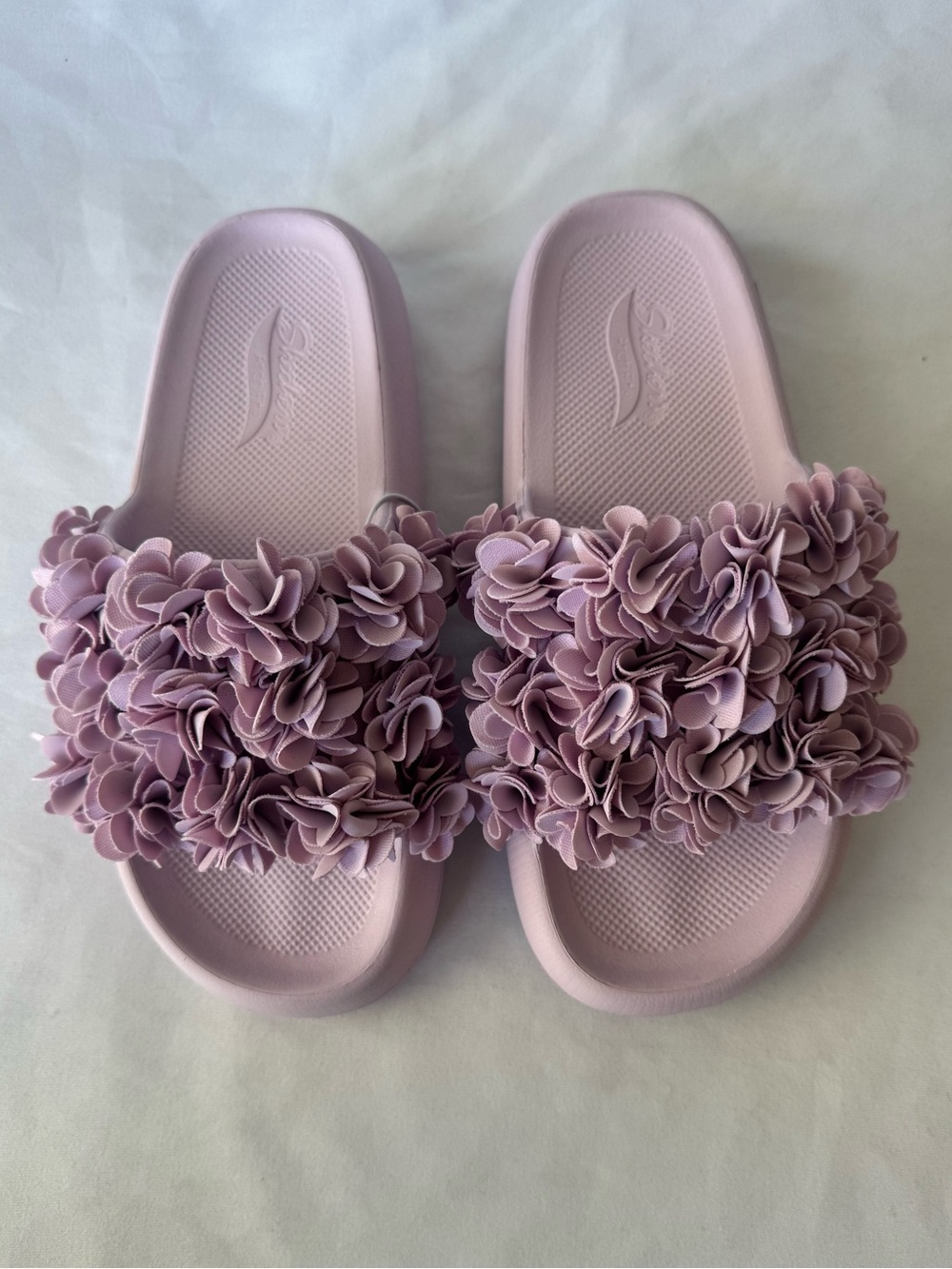Skechers Lavender Bloom Foamies Arch Fit Slide Sandals Size 7